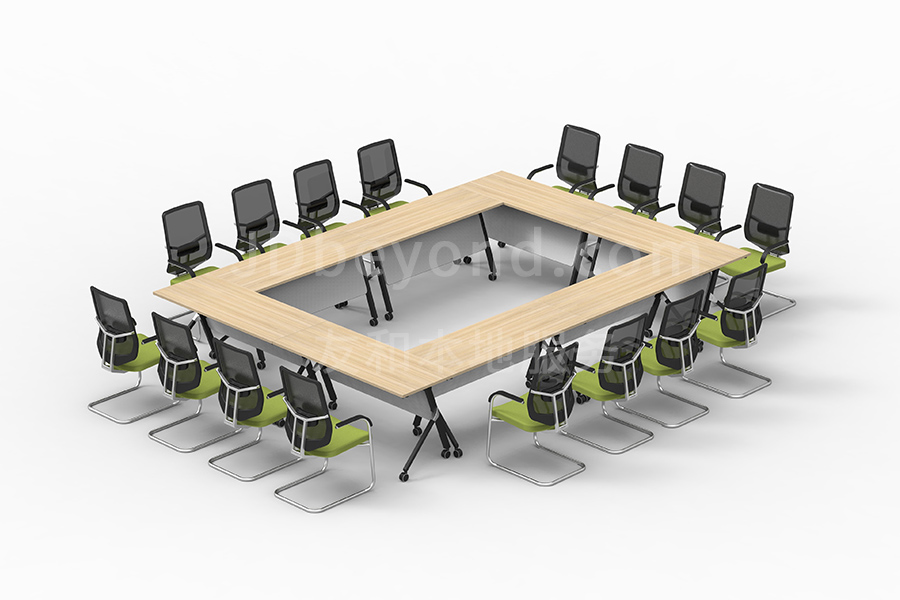 南京会议条桌四方模式，Bale贝尔培训桌，Wahua品牌办公家具