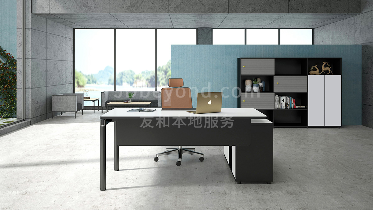 南京办公桌铝木结构，Gln格林主管桌，Wahua品牌办公家具