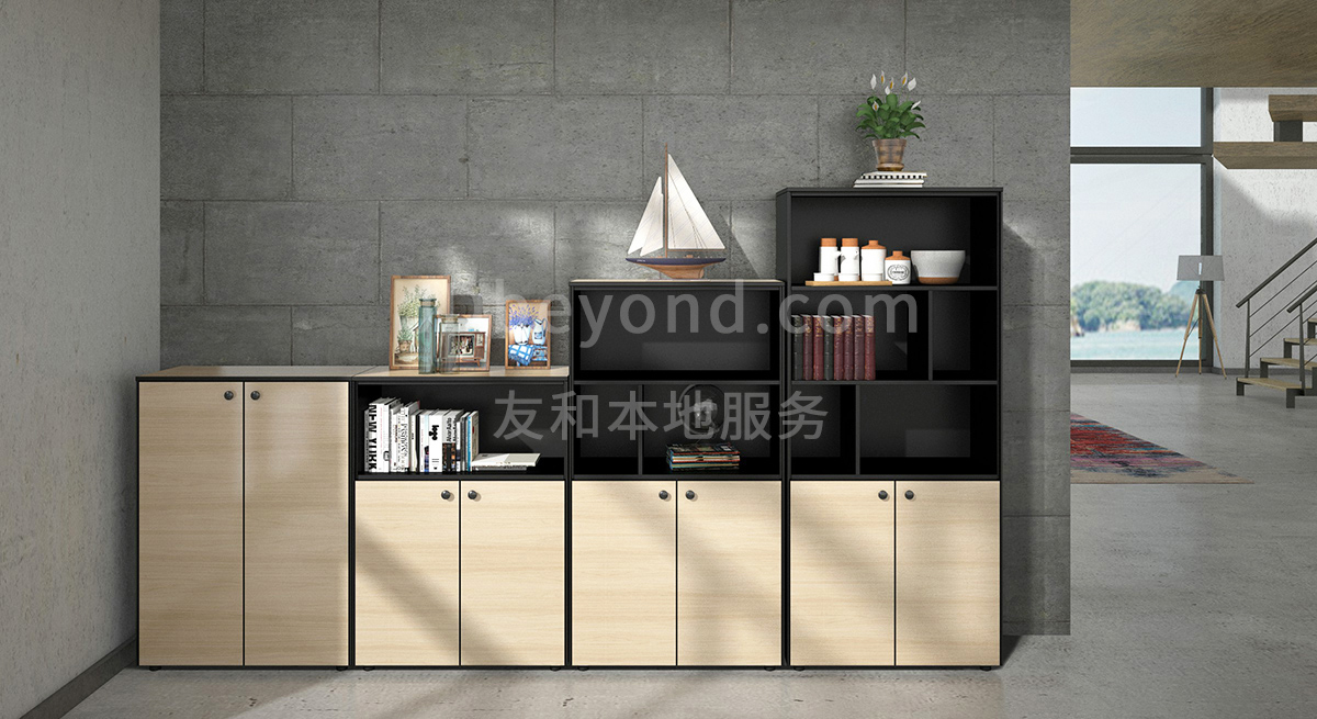 南京文件柜组合，Gln格林矮柜高柜搭配，Wahua品牌办公家具